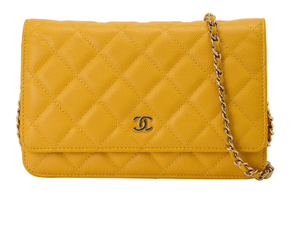 WOC, &pound;2,200, Handbags, Yellow, Caviar Leather, Front view